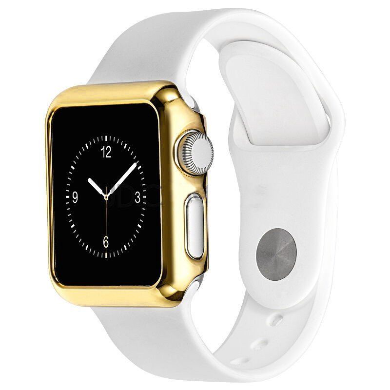 Купити Пластиковий чохол Coteetci золотий для Apple Watch 38мм (Серії 1-3) за найкращою ціною в Україні 🔔, наш інтернет - магазин гарантує якість і швидку доставку вашого замовлення 🚀