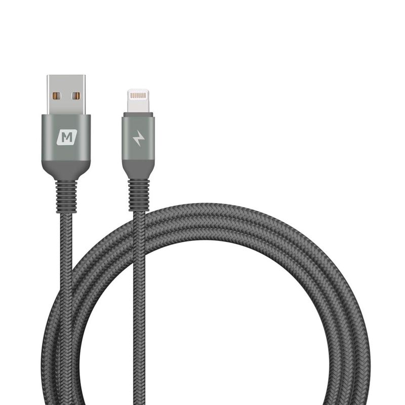 Купить Нейлоновый кабель Momax Elite Link Triple-Braided Black Lightning to USB 2m (MFI) по лучшей цене в Украине 🔔 ,  наш интернет - магазин гарантирует качество и быструю доставку вашего заказа 🚀