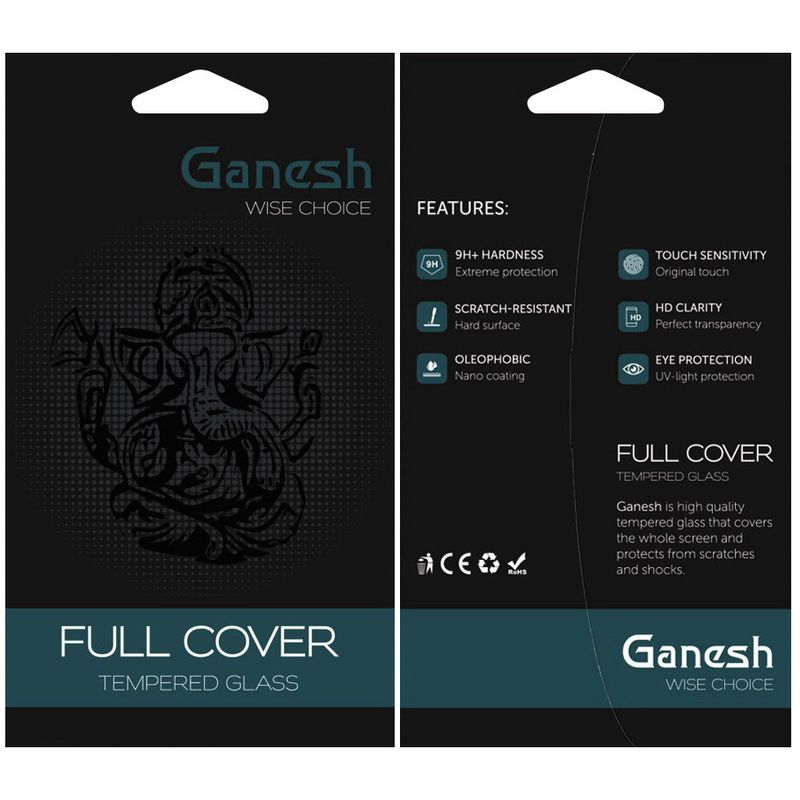 Защитное стекло Ganesh (Full Cover) для Apple iPhone 13 / 13 Pro (6.1")