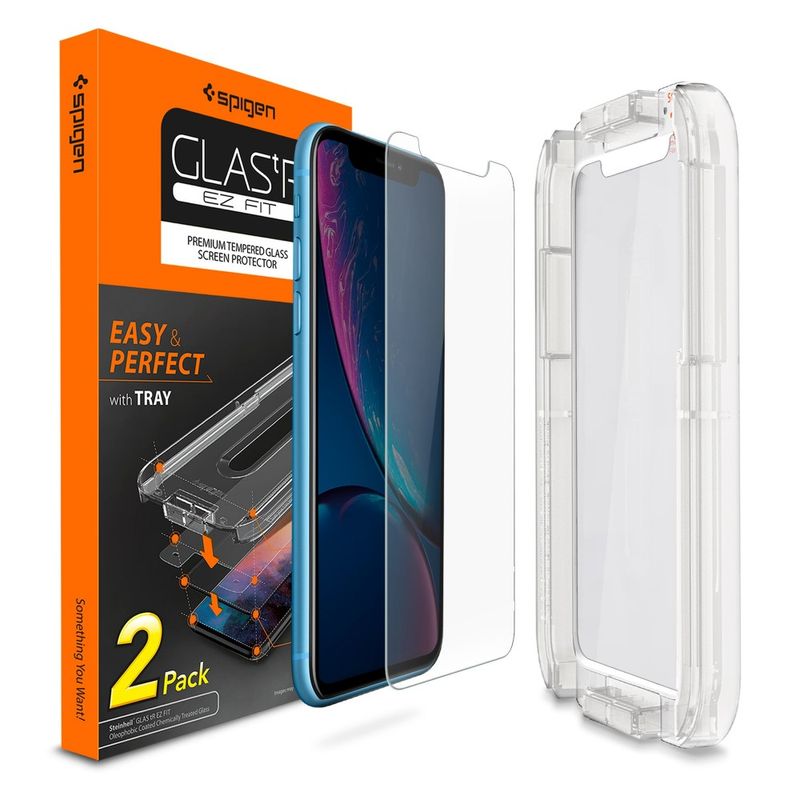 Купити Защитное стекло Spigen GLAS.tR SLIM EZ FIT для iPhone 11 | XR (1 стекло + рамка для поклейки) за найкращою ціною в Україні 🔔, наш інтернет - магазин гарантує якість і швидку доставку вашого замовлення 🚀