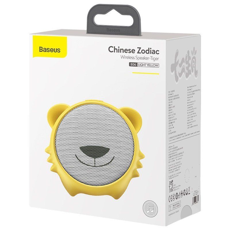 Купити Портативна колонка Baseus Q Chinese Zodiac Wireless Tiger E06 жовта за найкращою ціною в Україні 🔔, наш інтернет - магазин гарантує якість і швидку доставку вашого замовлення 🚀