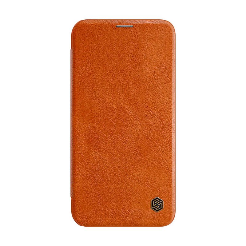 Купить Кожаный чехол-книжка Nillkin Qin Leather Case Brown для iPhone 12 Pro Max по лучшей цене в Украине 🔔 ,  наш интернет - магазин гарантирует качество и быструю доставку вашего заказа 🚀