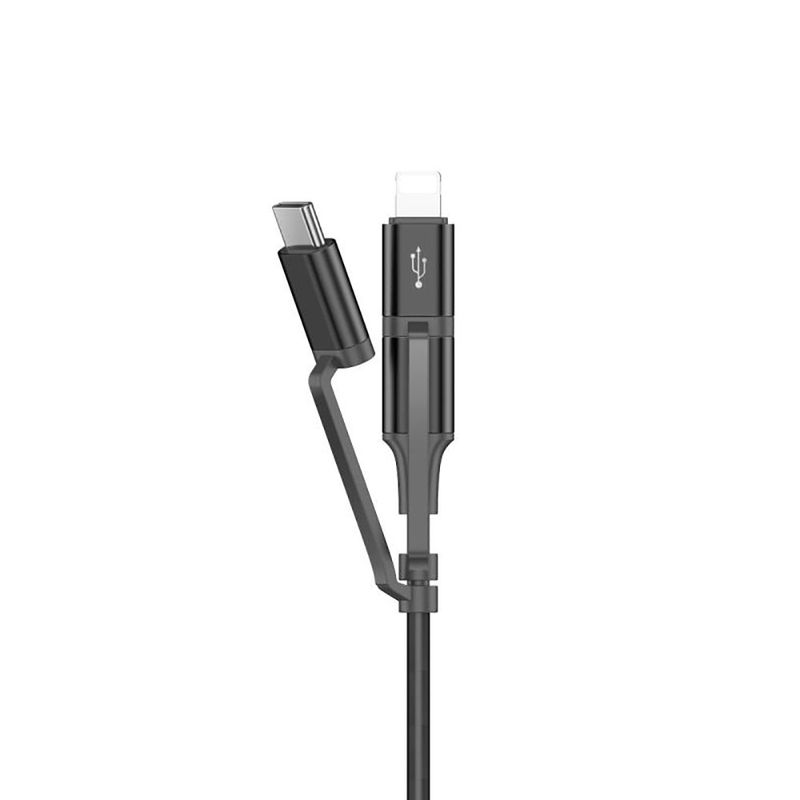 Купить Кабель Baseus Excellent 3 in 1 Cable USB to USB Type-C | Lightning | Micro-USB 1.2m по лучшей цене в Украине 🔔 ,  наш интернет - магазин гарантирует качество и быструю доставку вашего заказа 🚀
