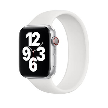Купить Силиконовый монобраслет oneLounge Solo Loop White для Apple Watch 44mm | 42mm Size M OEM по лучшей цене в Украине 🔔 ,  наш интернет - магазин гарантирует качество и быструю доставку вашего заказа 🚀
