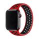 Силіконовий монобраслет oneLounge Solo Loop Nike Red | Black для Apple Watch 44mm | 42mm Size L