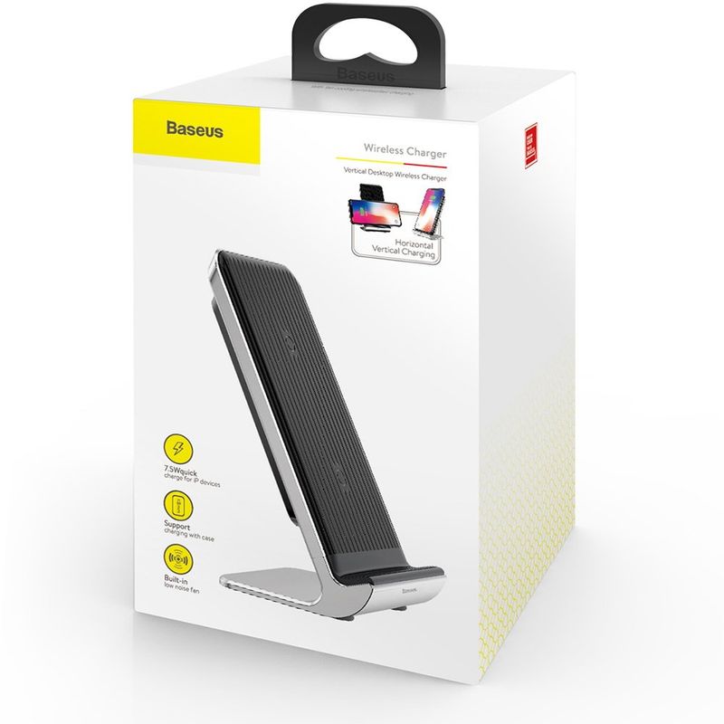 Купити Бездротове зарядний пристрій Baseus Vertical Desktop чорне за найкращою ціною в Україні 🔔, наш інтернет - магазин гарантує якість і швидку доставку вашого замовлення 🚀