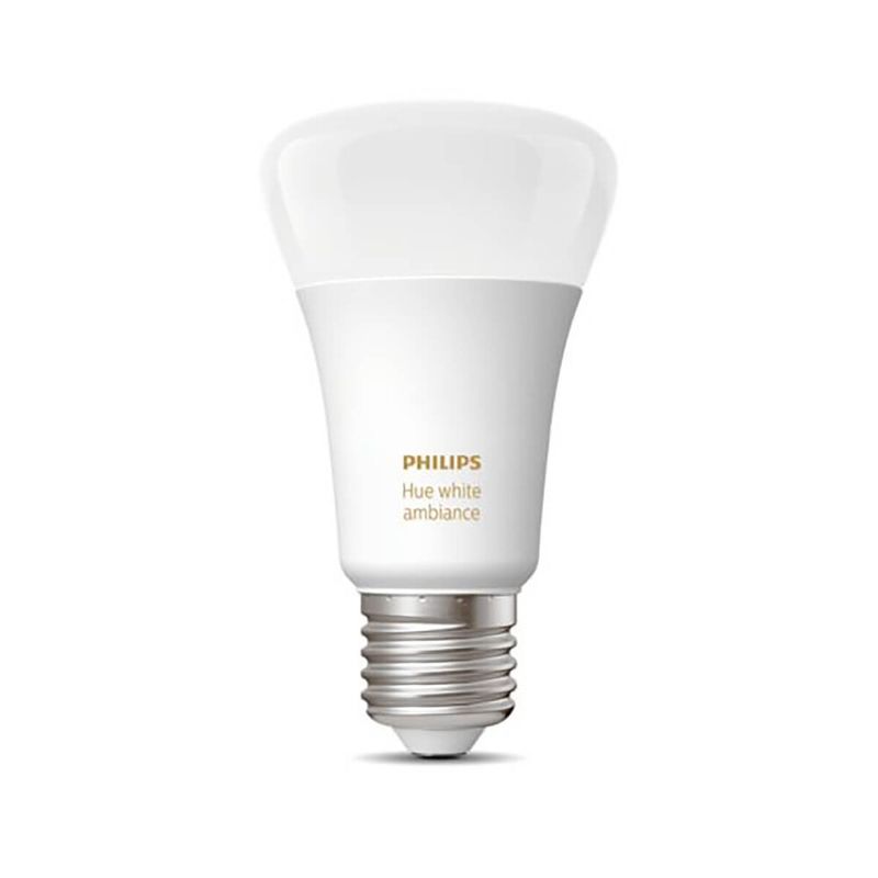 Купить Умная светодиодная лампочка Philips Hue White Ambiance E27 Apple HomeKit (1 шт.) по лучшей цене в Украине 🔔 ,  наш интернет - магазин гарантирует качество и быструю доставку вашего заказа 🚀