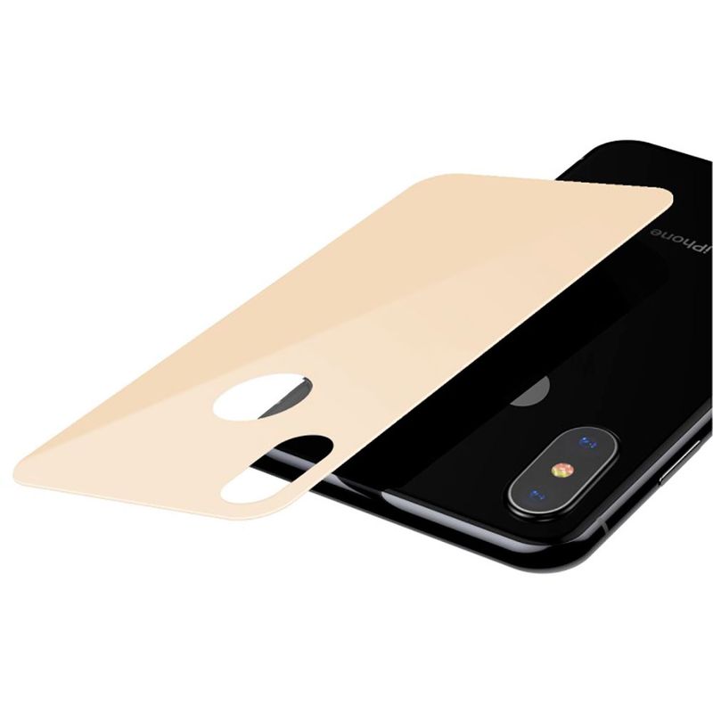Купити Захисне скло на задню панель Baseus 0.3 mm Full Tempered Glass Gold для iPhone X | XS за найкращою ціною в Україні 🔔, наш інтернет - магазин гарантує якість і швидку доставку вашого замовлення 🚀