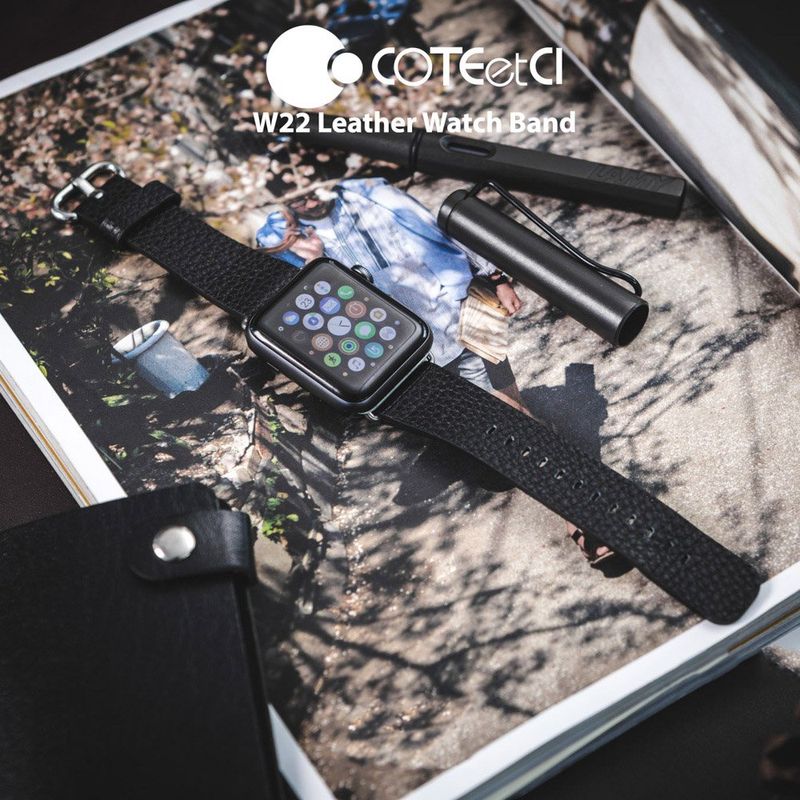 Купить Ремешок COTEetCI W22 Premier черный для Apple Watch 38/40mm по лучшей цене в Украине 🔔 ,  наш интернет - магазин гарантирует качество и быструю доставку вашего заказа 🚀