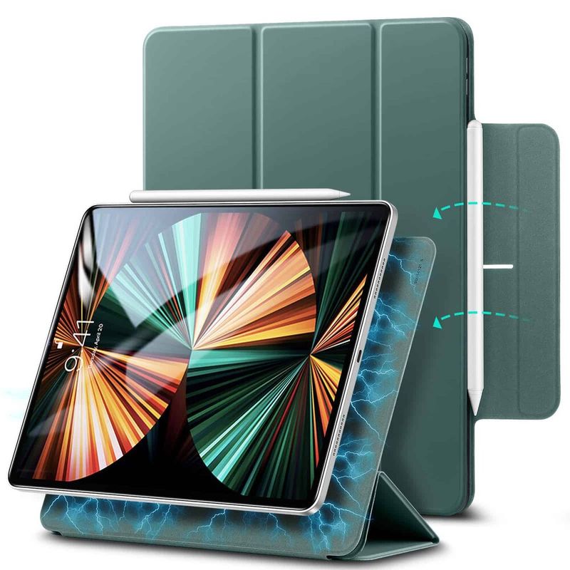 Магнітний чохол-книжка ESR Rebound Magnetic Forest Green для iPad Pro 12.9" M1 (2021 | 2020)