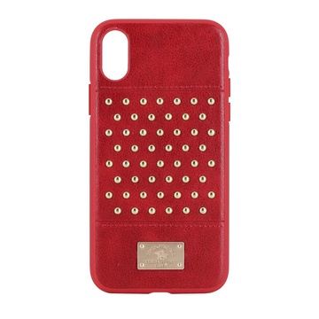 Купить Кожаный чехол Polo Staccato красный для iPhone X/XS по лучшей цене в Украине 🔔 ,  наш интернет - магазин гарантирует качество и быструю доставку вашего заказа 🚀