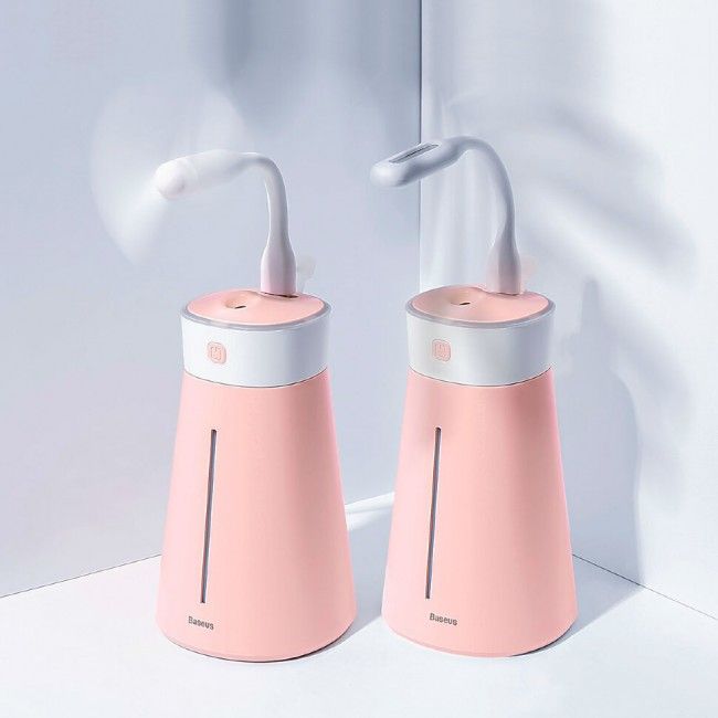 Купить Увлажнитель воздуха Baseus Slim waist humidifier (с аксессуарами) Pink по лучшей цене в Украине 🔔 ,  наш интернет - магазин гарантирует качество и быструю доставку вашего заказа 🚀