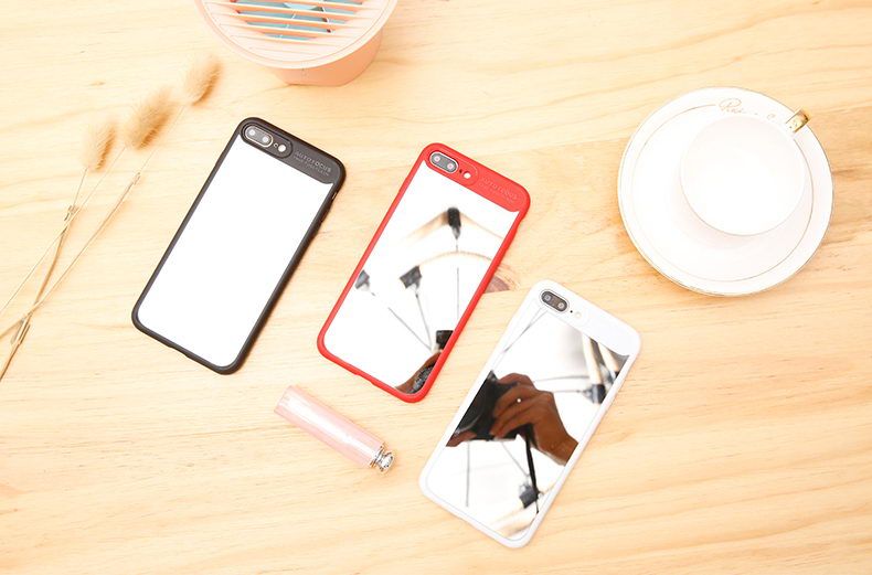 Купить Чехол с зеркалом Baseus Mirror белый для iPhone 8 Plus/7 Plus по лучшей цене в Украине 🔔 ,  наш интернет - магазин гарантирует качество и быструю доставку вашего заказа 🚀