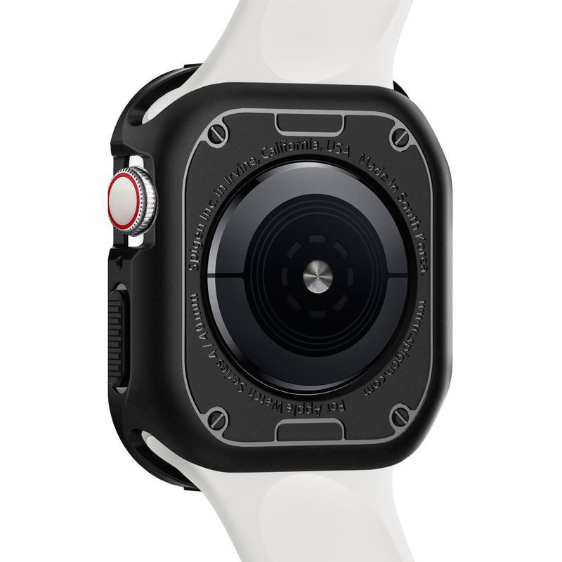 Купити Противоударный чехол Spigen Rugged Armor Black для Apple Watch 40mm SE | 6 | 5 | 4 за найкращою ціною в Україні 🔔, наш інтернет - магазин гарантує якість і швидку доставку вашого замовлення 🚀