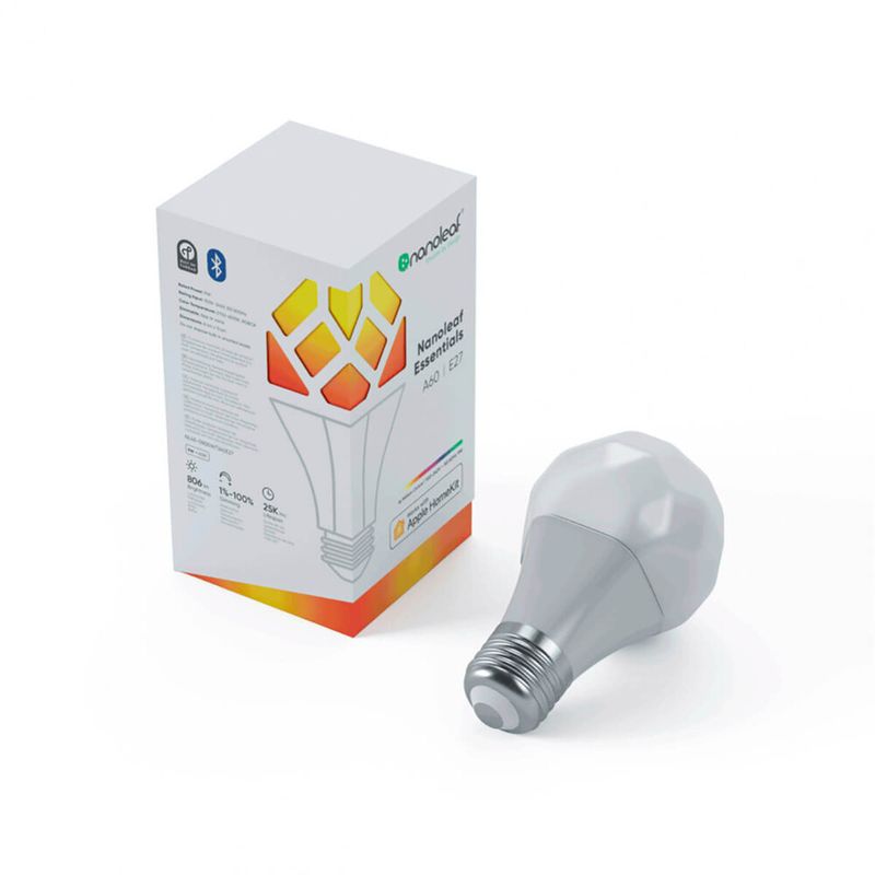 Купить Умная светодиодная лампочка Nanoleaf Essentials E27 9W Apple HomeKit по лучшей цене в Украине 🔔 ,  наш интернет - магазин гарантирует качество и быструю доставку вашего заказа 🚀
