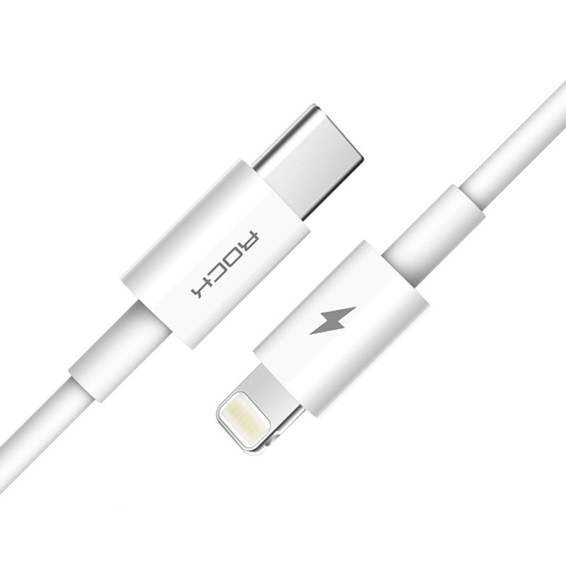 Купити Кабель Round ROCK Cable PD USB Type-C to Lightning 1m за найкращою ціною в Україні 🔔, наш інтернет - магазин гарантує якість і швидку доставку вашого замовлення 🚀
