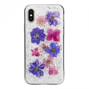 Купити Чохол SwitchEasy Flash Violet прозорий з квітами для iPhone X/XS за найкращою ціною в Україні 🔔, наш інтернет - магазин гарантує якість і швидку доставку вашого замовлення 🚀