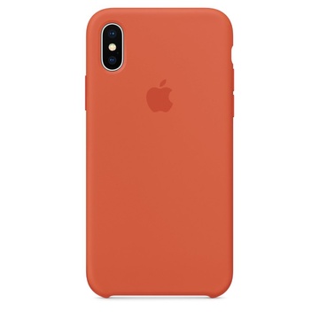 Купить Силиконовый чехол оранжевый для iPhone X по лучшей цене в Украине 🔔 ,  наш интернет - магазин гарантирует качество и быструю доставку вашего заказа 🚀