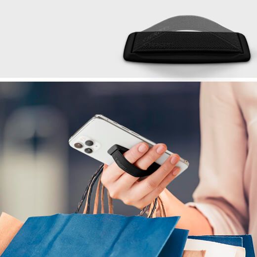 Купити Тримач для телефону Spigen Flex Strap Black за найкращою ціною в Україні 🔔, наш інтернет - магазин гарантує якість і швидку доставку вашого замовлення 🚀