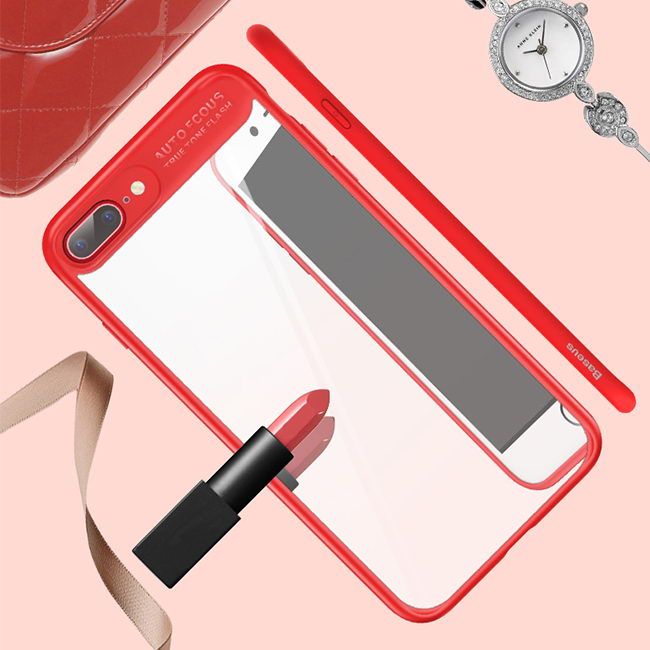 Купить Чехол с зеркалом Baseus Mirror красный для iPhone 8 Plus/7 Plus по лучшей цене в Украине 🔔 ,  наш интернет - магазин гарантирует качество и быструю доставку вашего заказа 🚀