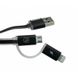 Кабель 2-in-1 Remax Aurora RC-020t Micro-USB+Lightning Black