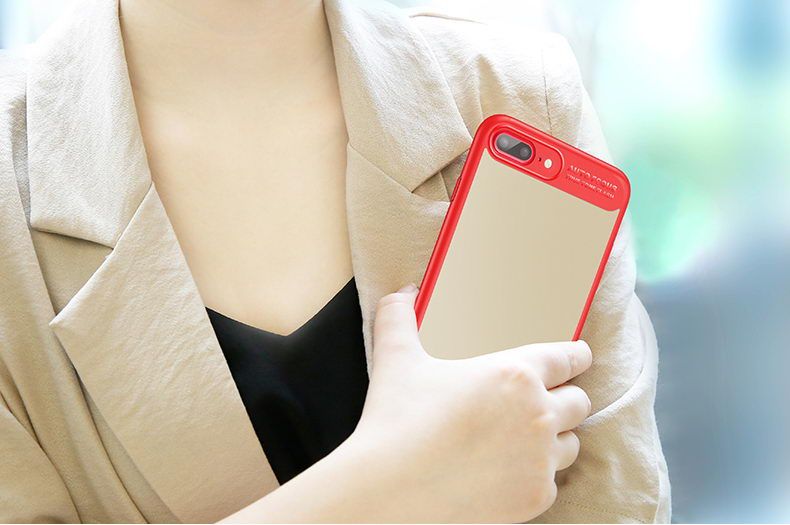 Купити Чохол з дзеркалом Baseus Mirror червоний для iPhone 8 Plus/7 Plus за найкращою ціною в Україні 🔔, наш інтернет - магазин гарантує якість і швидку доставку вашого замовлення 🚀