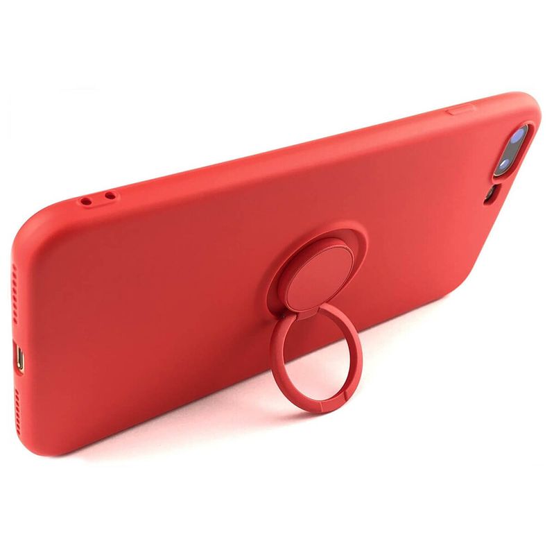 Купить Силиконовый чехол с кольцом oneLounge With Ring Red для iPhone 8 Plus | 7 Plus по лучшей цене в Украине 🔔 ,  наш интернет - магазин гарантирует качество и быструю доставку вашего заказа 🚀