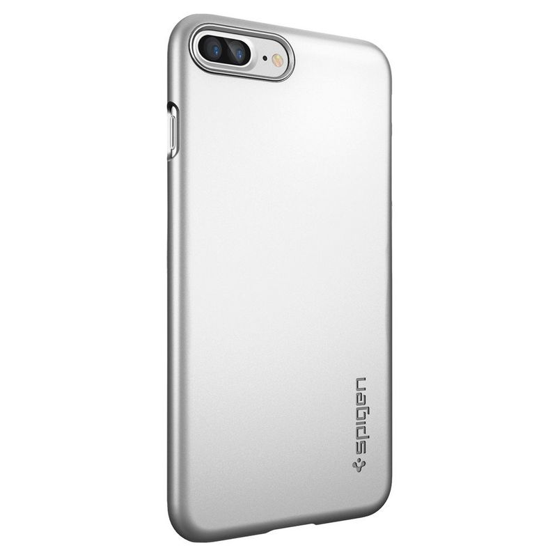 Купить Чехол Spigen Thin Fit Satin Silver для iPhone 7 Plus | 8 Plus по лучшей цене в Украине 🔔 ,  наш интернет - магазин гарантирует качество и быструю доставку вашего заказа 🚀