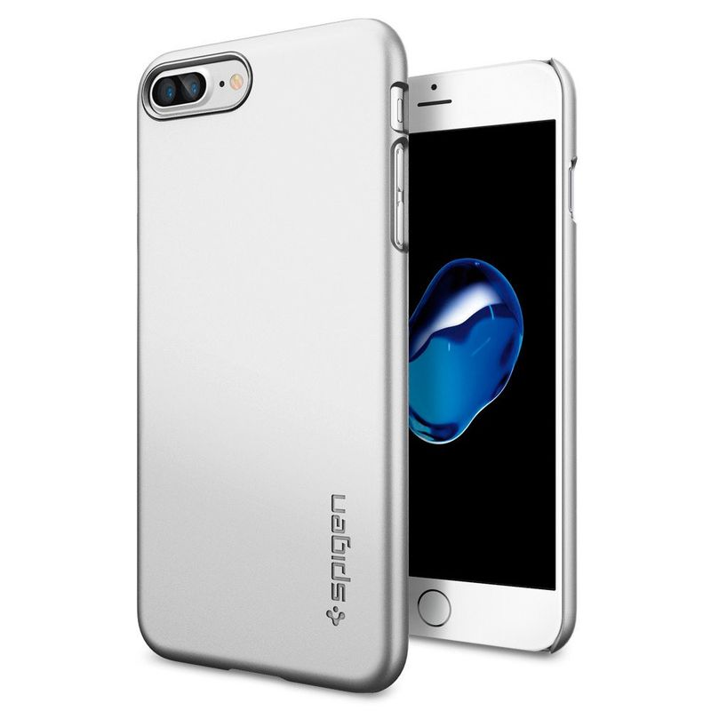 Купити Чохол Spigen Thin Fit Silver Satin для iPhone 7 Plus | 8 Plus за найкращою ціною в Україні 🔔, наш інтернет - магазин гарантує якість і швидку доставку вашого замовлення 🚀