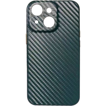 Кожаный чехол Leather Case Carbon series для Apple iPhone 13 (6.1")