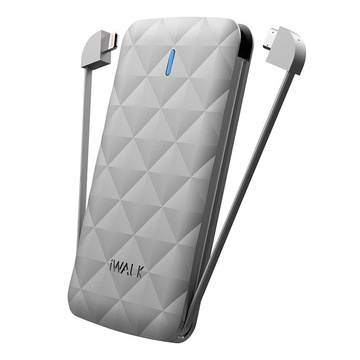 Купить Внешний аккумулятор iWalk Duo 3000mAh серебристый по лучшей цене в Украине 🔔 ,  наш интернет - магазин гарантирует качество и быструю доставку вашего заказа 🚀