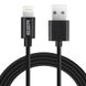 Зарядный кабель ESR USB Type-A to Lightning MFi Black 1.2 m для iPhone