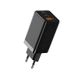 Быстрое сетевое зарядное устройство Baseus GaN2 Pro Quick Charger 2 Type-C+USB-A Black 65W