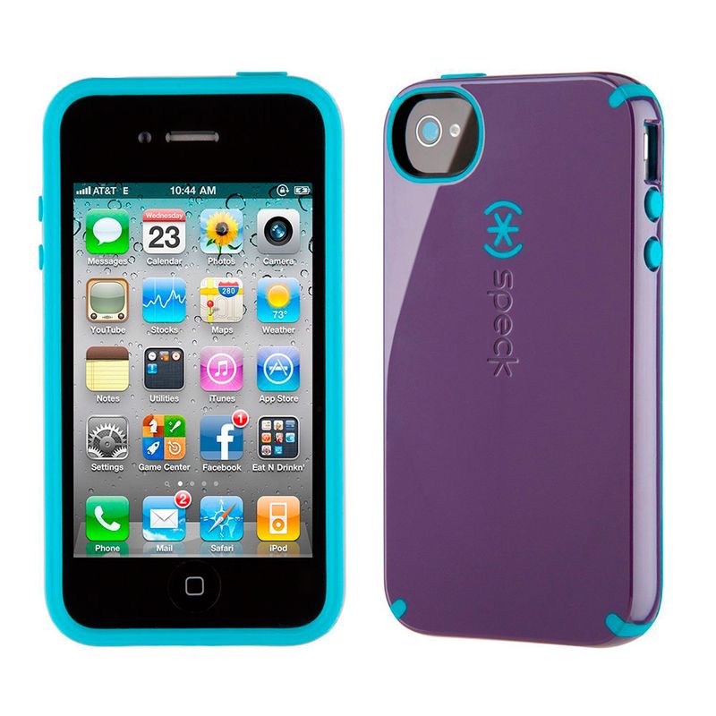 Купить Противоударный чехол Speck CandyShell Purple | Blue для iPhone 4 | 4S по лучшей цене в Украине 🔔 ,  наш интернет - магазин гарантирует качество и быструю доставку вашего заказа 🚀