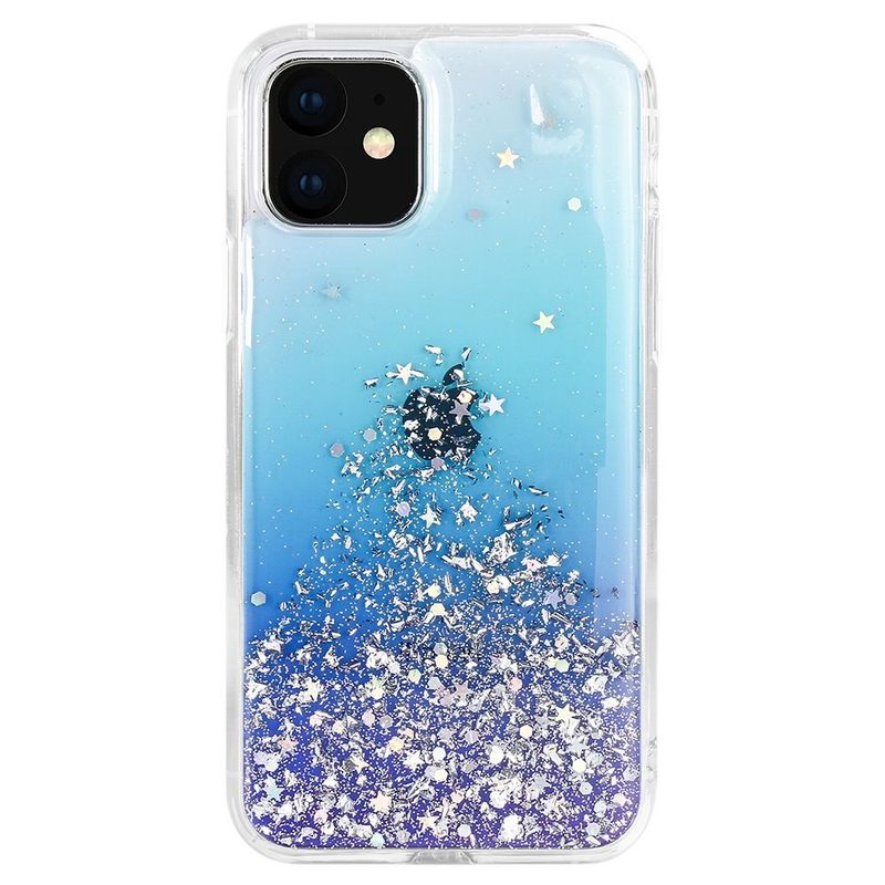 Купить Чехол с блестками SwitchEasy Starfield Crystal синий для iPhone 11 по лучшей цене в Украине 🔔 ,  наш интернет - магазин гарантирует качество и быструю доставку вашего заказа 🚀