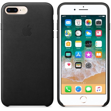 Купить Черный кожаный чехол Apple Leather Case Black (MQHM2) для iPhone 8 Plus | 7 Plus по лучшей цене в Украине 🔔 ,  наш интернет - магазин гарантирует качество и быструю доставку вашего заказа 🚀