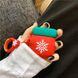 Силиконовый футляр Happy New Year с кольцом для наушников AirPods