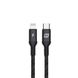Зарядний кабель для iPhone Momax Elite Link Lightning to Type-C 0.3 m Black