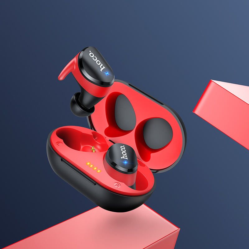 Купить Беспроводные Bluetooth наушники Hoco ES41 Clear sound TWS Black-Red по лучшей цене в Украине 🔔 ,  наш интернет - магазин гарантирует качество и быструю доставку вашего заказа 🚀