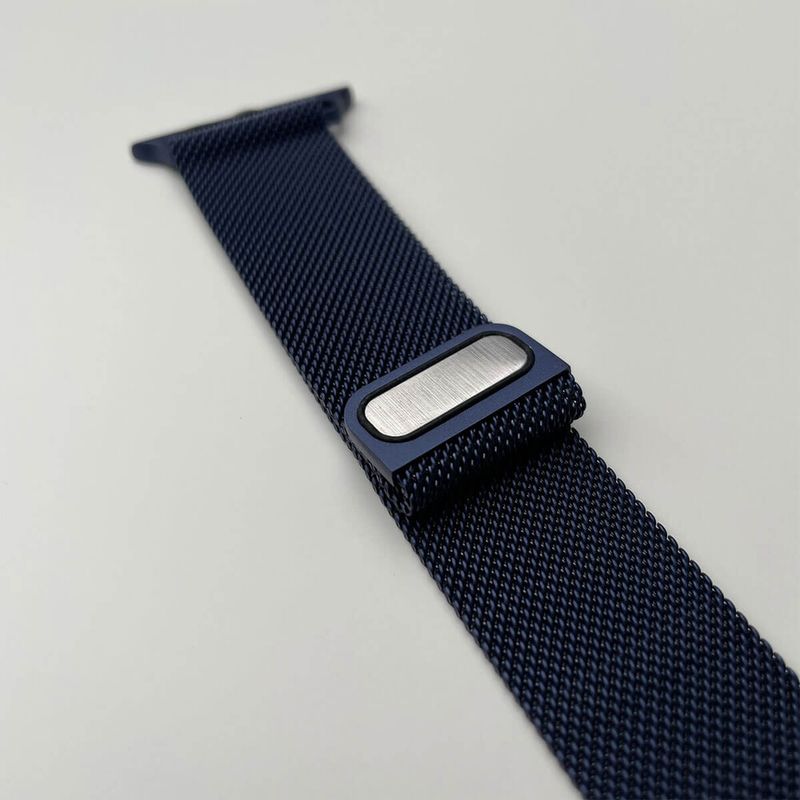 Купить Ремешок oneLounge Milanese Loop Blue для Apple Watch 42mm | 44mm SE | 6 | 5 | 4 | 3 | 2 | 1 по лучшей цене в Украине 🔔 ,  наш интернет - магазин гарантирует качество и быструю доставку вашего заказа 🚀
