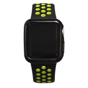 Купить Силиконовый чехол Coteetci чёрный для Apple Watch 3/2 38мм по лучшей цене в Украине 🔔 ,  наш интернет - магазин гарантирует качество и быструю доставку вашего заказа 🚀
