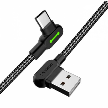Купити Зарядний кабель Mcdodo 90° Light Cable USB-A to USB-C з LED-індикацією 1.2 m за найкращою ціною в Україні 🔔, наш інтернет - магазин гарантує якість і швидку доставку вашого замовлення 🚀