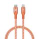 Зарядный кабель для iPhone Momax Elite Link Lightning to Type-C 0.3m Coral