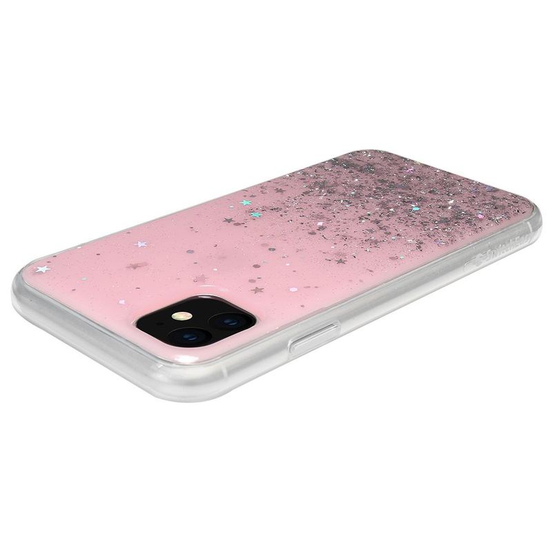 Купить Чехол с блестками SwitchEasy Starfield розовый для iPhone 11 по лучшей цене в Украине 🔔 ,  наш интернет - магазин гарантирует качество и быструю доставку вашего заказа 🚀