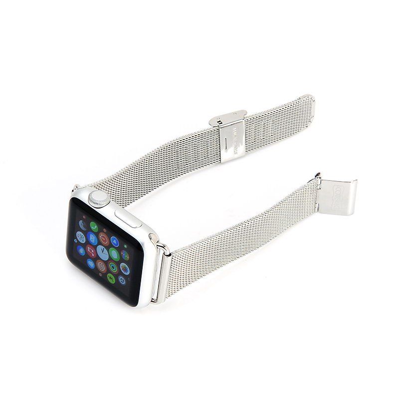 Купить Ремешок Coteetci W2 серебристый для Apple Watch 38/40 мм по лучшей цене в Украине 🔔 ,  наш интернет - магазин гарантирует качество и быструю доставку вашего заказа 🚀