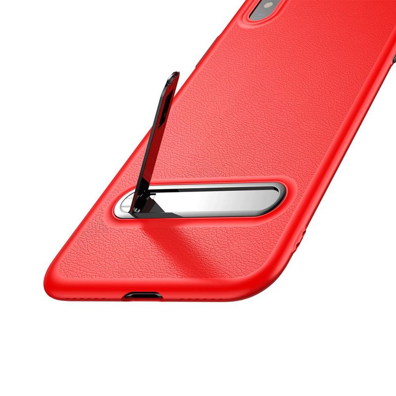 Купити Чохол з підставкою Baseus Happy Watching Supporting червоний для iPhone X/XS за найкращою ціною в Україні 🔔, наш інтернет - магазин гарантує якість і швидку доставку вашого замовлення 🚀