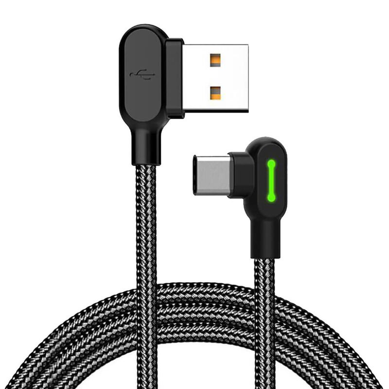 Купить Зарядный кабель Mcdodo 90° Light Cable USB-A to USB-C с LED-индикацией 1.2m по лучшей цене в Украине 🔔 ,  наш интернет - магазин гарантирует качество и быструю доставку вашего заказа 🚀