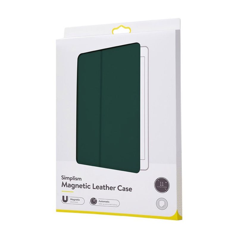 Купити Магнитный чехол-книжка Baseus Simplism Magnetic для iPad Pro 12.9" (2020) зелёный за найкращою ціною в Україні 🔔, наш інтернет - магазин гарантує якість і швидку доставку вашого замовлення 🚀