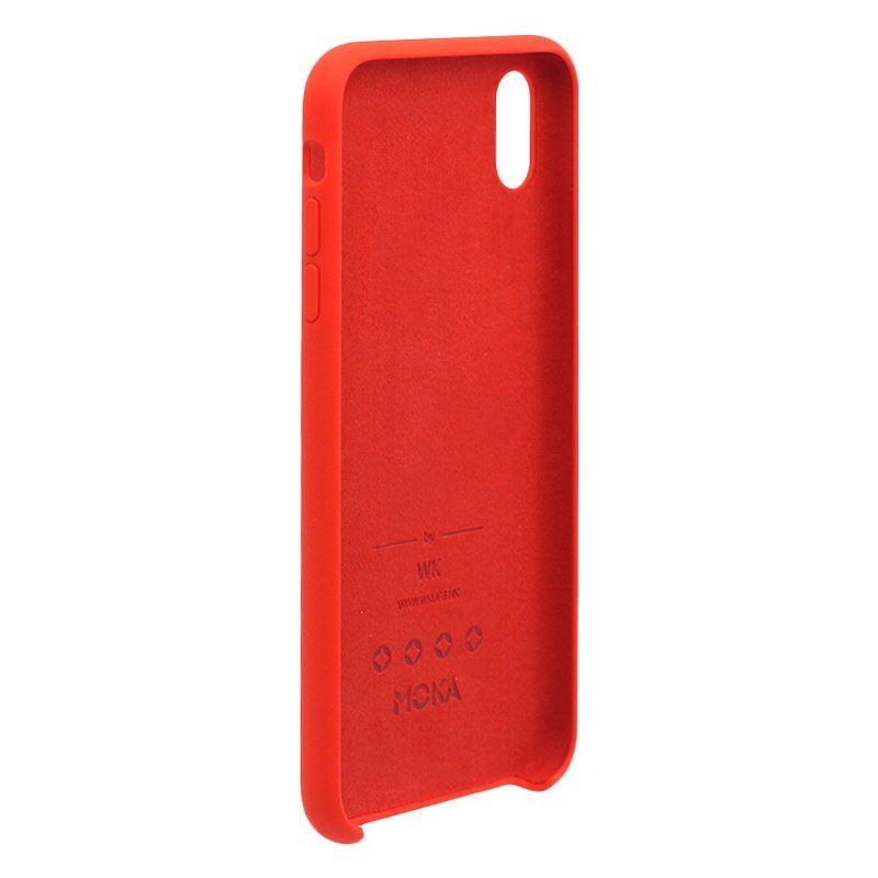 Купить Силиконовый чехол WK Design Moka красный для iPhone XS Max по лучшей цене в Украине 🔔 ,  наш интернет - магазин гарантирует качество и быструю доставку вашего заказа 🚀