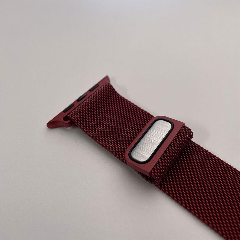 Купить Ремешок oneLounge Milanese Loop Red для Apple Watch 42mm | 44mm SE | 6 | 5 | 4 | 3 | 2 | 1 по лучшей цене в Украине 🔔 ,  наш интернет - магазин гарантирует качество и быструю доставку вашего заказа 🚀